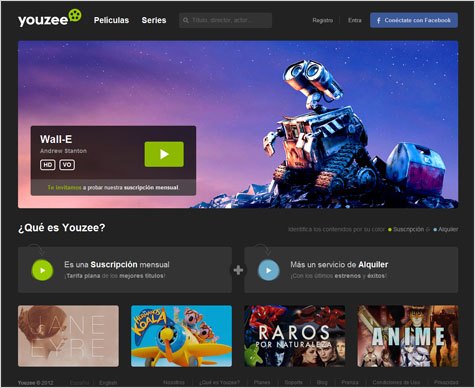 Youzee magnífica web para una oferta muy mejorable