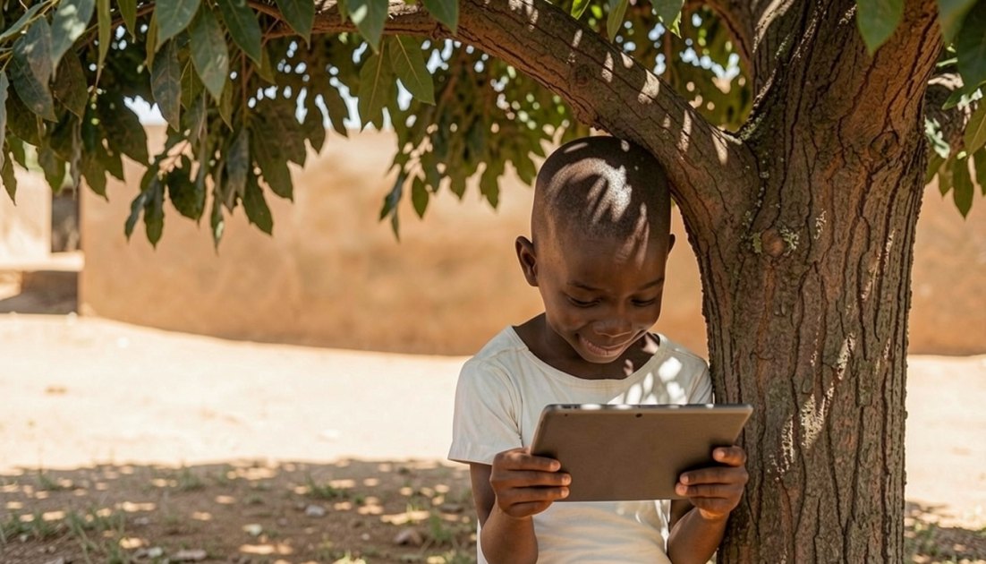 Niños etíopes aprenden con unos tablets por sí mismos, sin profesores